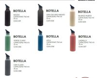 Botella térmica deportiva con pajilla